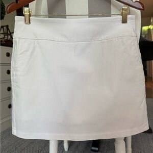 White Mini Skirt / Skort -10